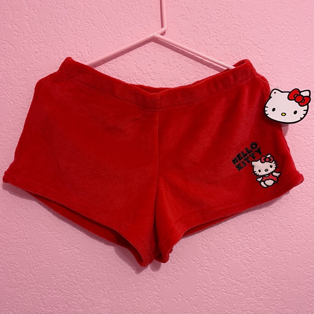 hello kitty red pajama shorts